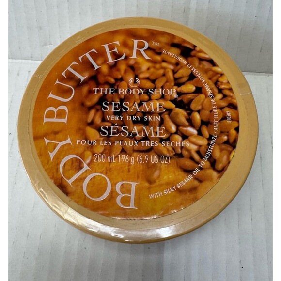 The Body Shop Sesame Body Butter 6.9 Oz Very Dry Skin ~ Sealed ~ New Old Stock - Picture 1 of 4